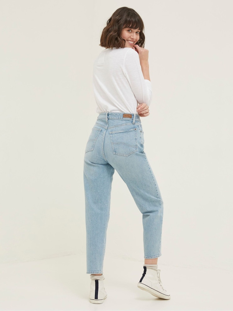 FatFace Blue Bray Barrel Jeans - Image 2 of 5