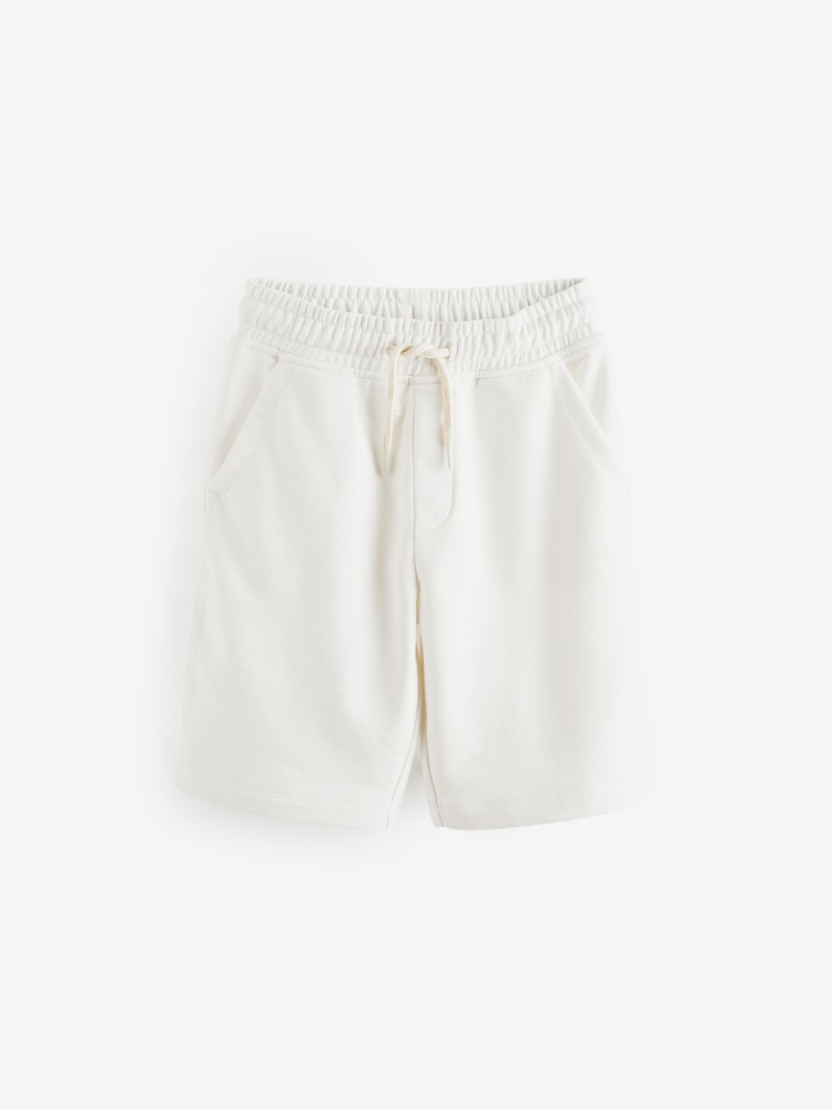White Ecru 1 Pack Basic Jersey Shorts (3-16yrs) - Image 1 of 3