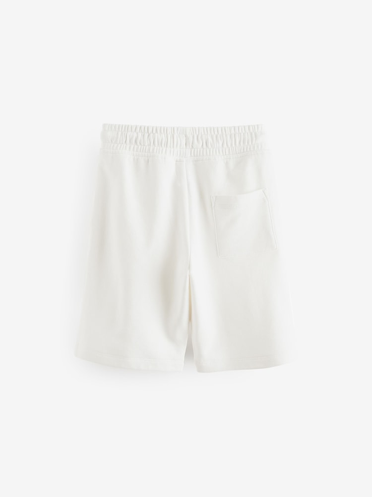 White Ecru 1 Pack Basic Jersey Shorts (3-16yrs) - Image 2 of 3