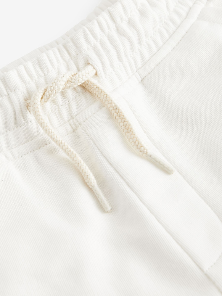 White Ecru 1 Pack Basic Jersey Shorts (3-16yrs) - Image 3 of 3