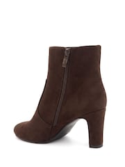 Pavers Brown Block Heeled Ankle Boots - Image 4 of 6