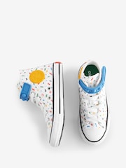 Converse White/Blue Chuck Taylor All-Star Bubble Strap 1V Trainers - Image 12 of 18