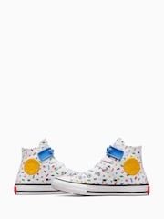 Converse White/Blue Chuck Taylor All-Star Bubble Strap 1V Trainers - Image 15 of 18