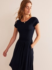 Boden Dark Navy Amelie Jersey Dress - Image 1 of 5
