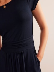 Boden Dark Navy Amelie Jersey Dress - Image 4 of 5