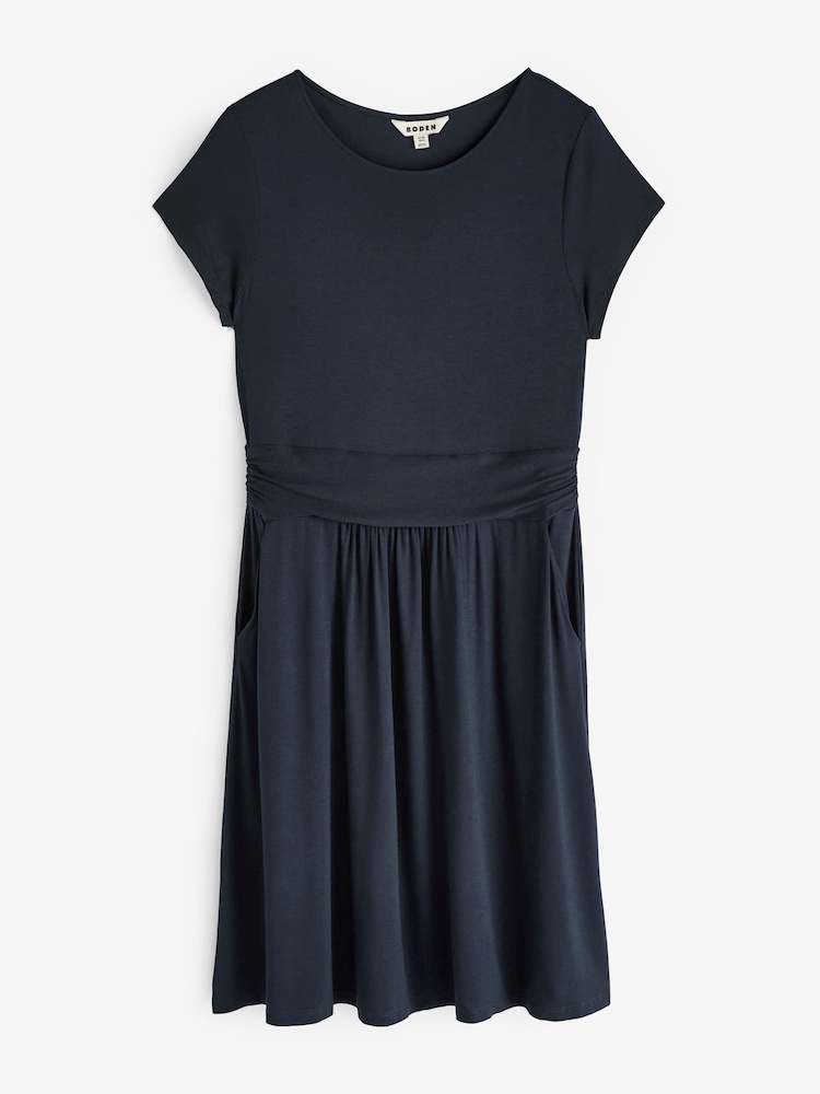 Boden Dark Navy Amelie Jersey Dress - Image 5 of 5