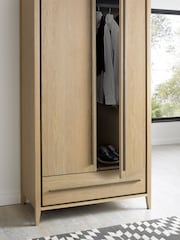 Bentley Designs Natural Rimini Double Wardrobe - Image 1 of 4