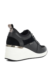 Dune London Black Eloisa Trainers - Image 3 of 5