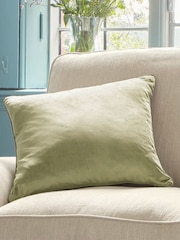 Laura Ashley Sage Pistaschio Green Square Nigella Cushion - Image 1 of 4
