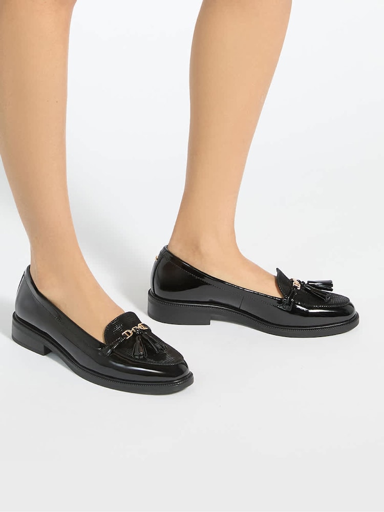 Dune London Black Gazeles Loafers - Image 1 of 6