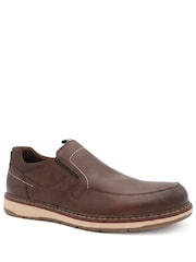 Pavers Brown Casual Laceless Slip On Shoes - Image 3 of 6