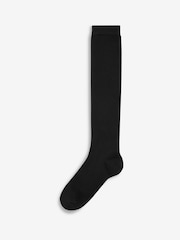 Black Modal Blend Knee High Socks 2 Pack - Image 3 of 3