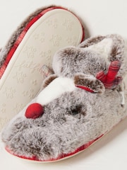 FatFace Brown Ruby Reindeer Slipper Boots - Image 4 of 5