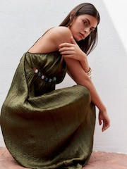 Khaki Green Maxi Dress - Image 2 of 5