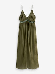 Khaki Green Maxi Dress - Image 4 of 5