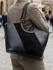Pavers Black Bellissimo Two Tone Shoulder Bag - Image 1 of 6