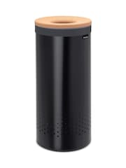 Brabantia Matt Black 35L Cork Lid Laundry Bin - Image 2 of 4