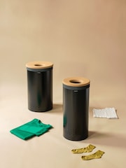 Brabantia Matt Black 35L Cork Lid Laundry Bin - Image 4 of 4