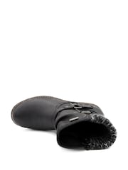Pavers Black Warm Lined Zip Up Ankle Boots - Image 5 of 6