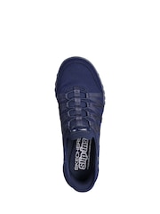 Skechers Blue Breathe Easy Roll Slip In With Me Wide Fit Trainers - Image 4 of 5