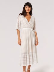 Apricot Cream Kimono Midaxi Dress - Image 1 of 5