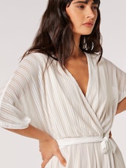 Apricot Cream Kimono Midaxi Dress - Image 3 of 5