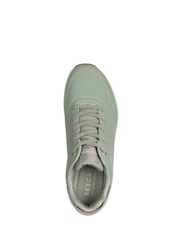 Skechers Green Womens Standard Fit Uno Trainers - Image 2 of 5