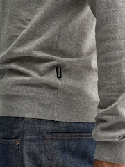 Oliver Sweeney Curragh Mole Wool Quarter Zip Jumper - Image 5 of 6