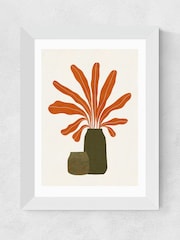 East End Prints Natural Two Green Vases and Orange Plant by Alisa Galitsyna - Image 3 of 3