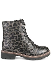 Pavers Animal Lace Up Ankle Boots With Warm Lining - Image 4 of 6