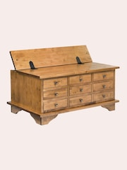 Laura Ashley Honey Gold Garrat 9 Drawer Coffee Table - Image 3 of 5