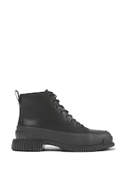Camper Womens Pix Leather Ankle Black Boots - Image 1 of 5