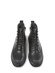 Camper Womens Pix Leather Ankle Black Boots - Image 4 of 5