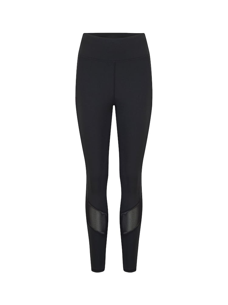 Pour Moi Black Energy Full Length Mesh Panel Sports Leggings - Image 4 of 5