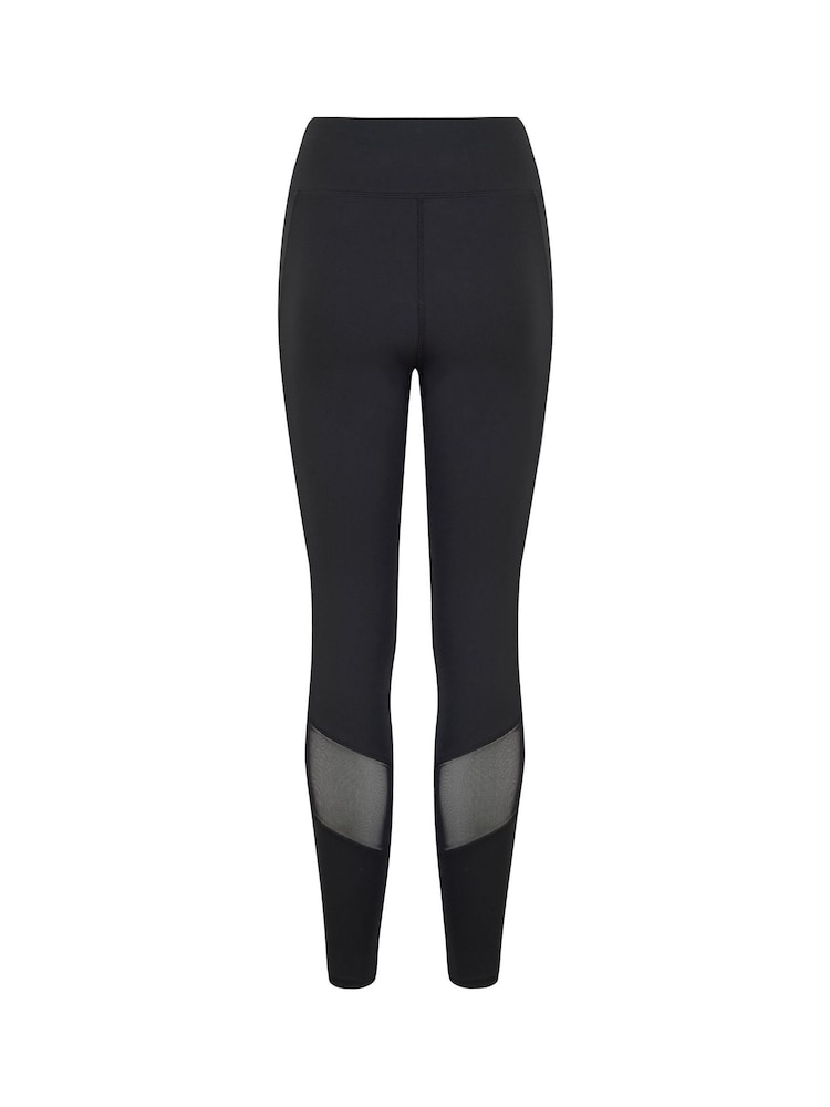 Pour Moi Black Energy Full Length Mesh Panel Sports Leggings - Image 5 of 5
