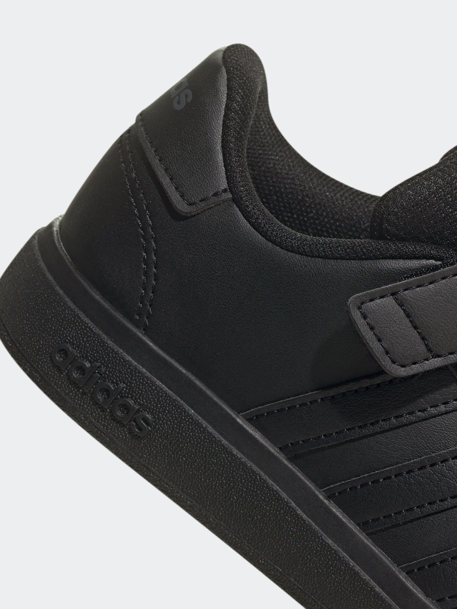 Buy adidas Black Sportswear Grand Court Elastic Lace And Top Strap Trainers from Next Bahrain