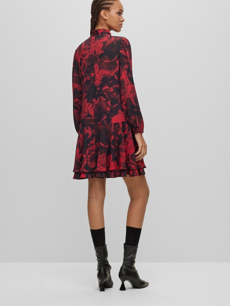 HUGO Red Kandras Dress - Image 1 of 4 HUGO Red Kandras Dress - Image 1 of 4