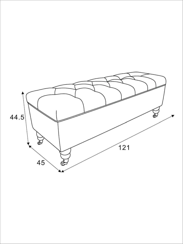 Laura Ashley Annaly Velvet Oyster Ropsley Storage Ottoman Bench - Image 7 of 7