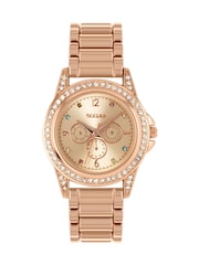 Peers Hardy Girls Rose Gold Tone Tikkers Metal Bracelet Multicoloured Stone Dial Watch - Image 1 of 7
