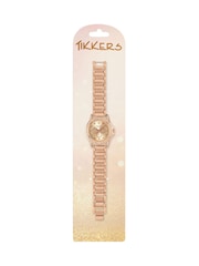Peers Hardy Girls Rose Gold Tone Tikkers Metal Bracelet Multicoloured Stone Dial Watch - Image 7 of 7