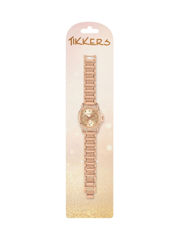 Peers Hardy Girls Rose Gold Tone Tikkers Metal Bracelet Multicoloured Stone Dial Watch - Image 7 of 7