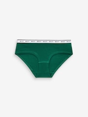 Pink/Purple Check Thong Cotton Rich Logo Knickers 4 Pack - Image 4 of 8