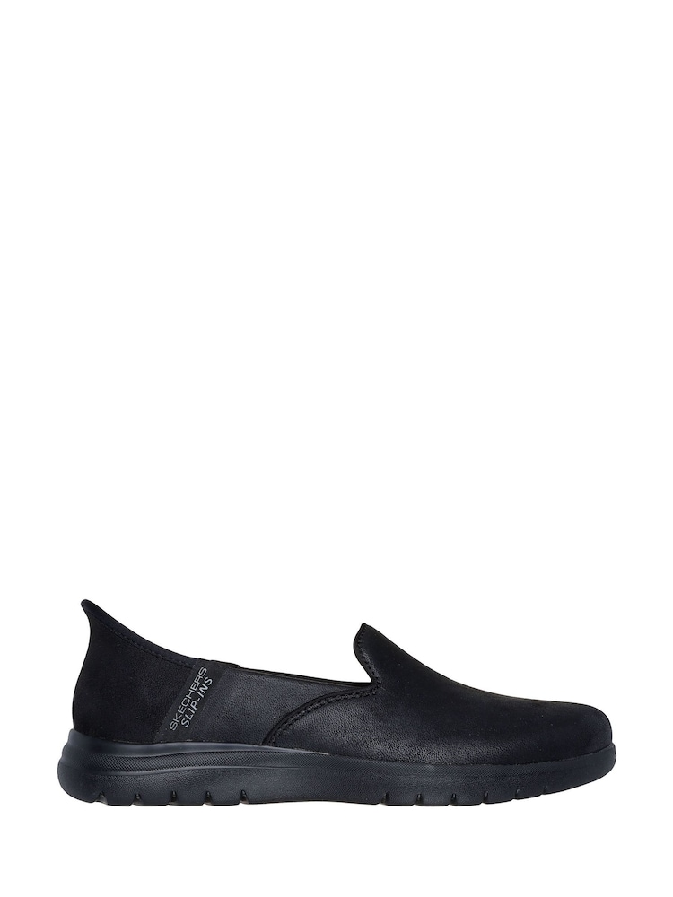 Skechers Black Chrome On-The-Go Flex Camellia Trainers - Image 1 of 5