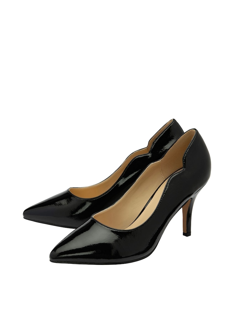 črna - Lakasti salonasti čevlji s peto Lotus Stiletto - Slika 2 iz 4