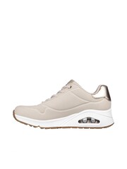 Skechers Natural Uno Shimmer Away Trainers - Image 3 of 5