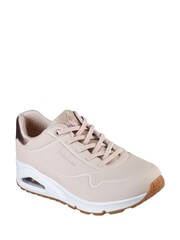 Skechers Natural Uno Shimmer Away Trainers - Image 4 of 5