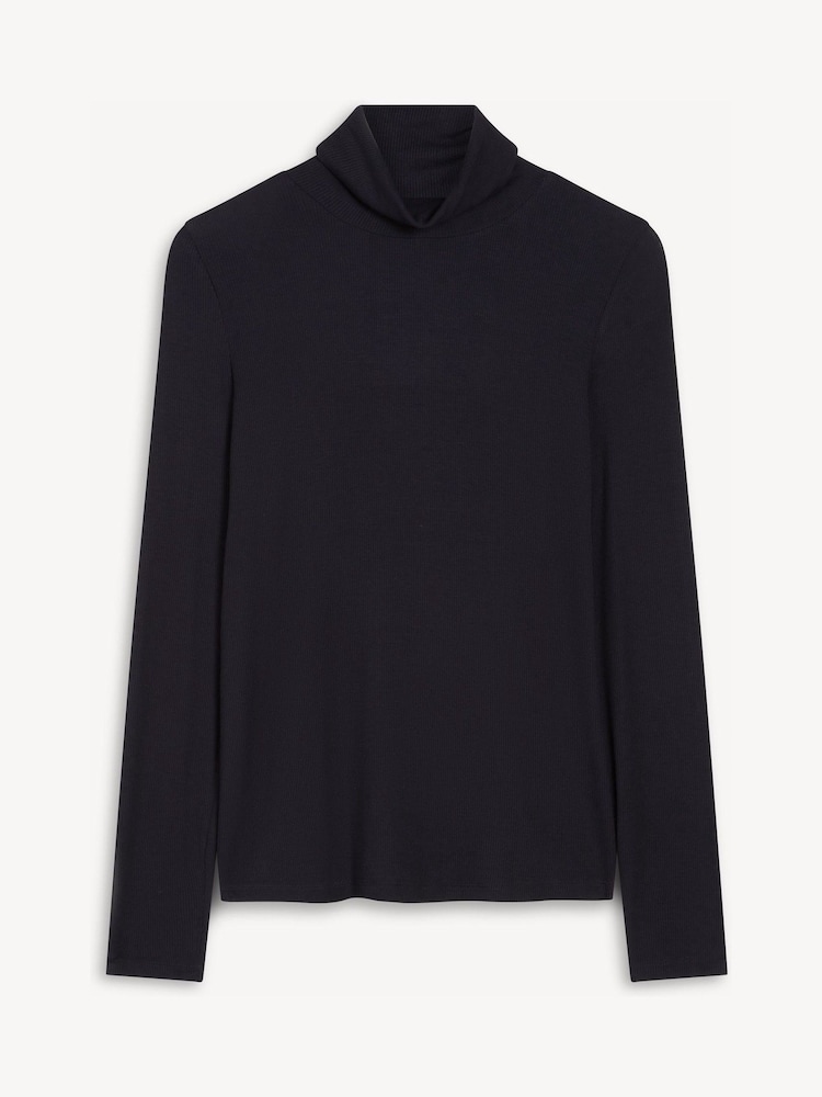 Hobbs Blue Kiera Ribbed Rollneck Top - Image 5 of 5 Hobbs Blue Kiera Ribbed Rollneck Top - Image 5 of 5