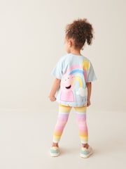 Blue Peppa Pig 100% Cotton T-Shirt And Leggings Set (3mths-7yrs) - Image 1 of 8