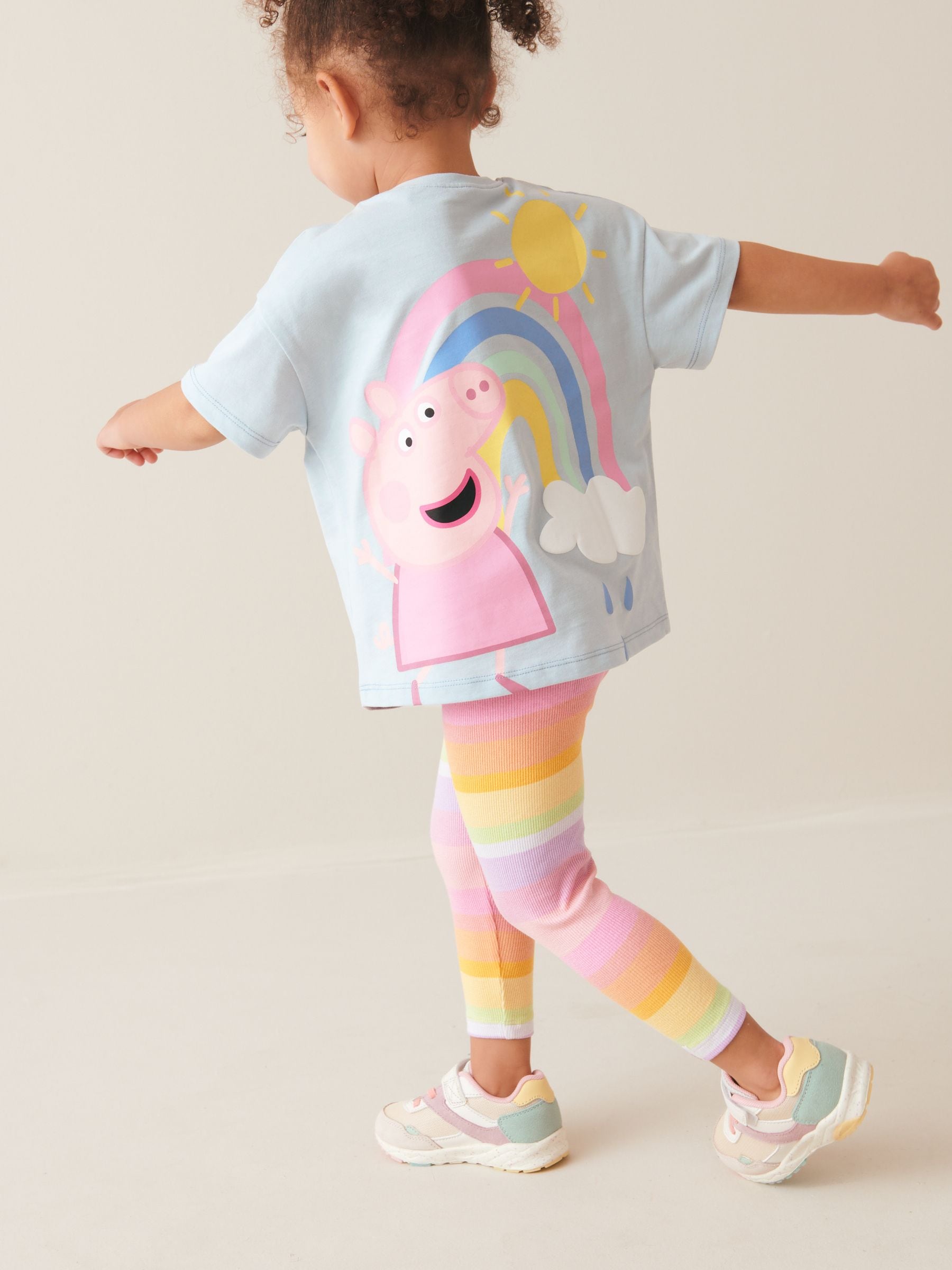 Buy Blue Peppa Pig 100 Cotton T Shirt And Leggings Set 3mths 7yrs from Next USA