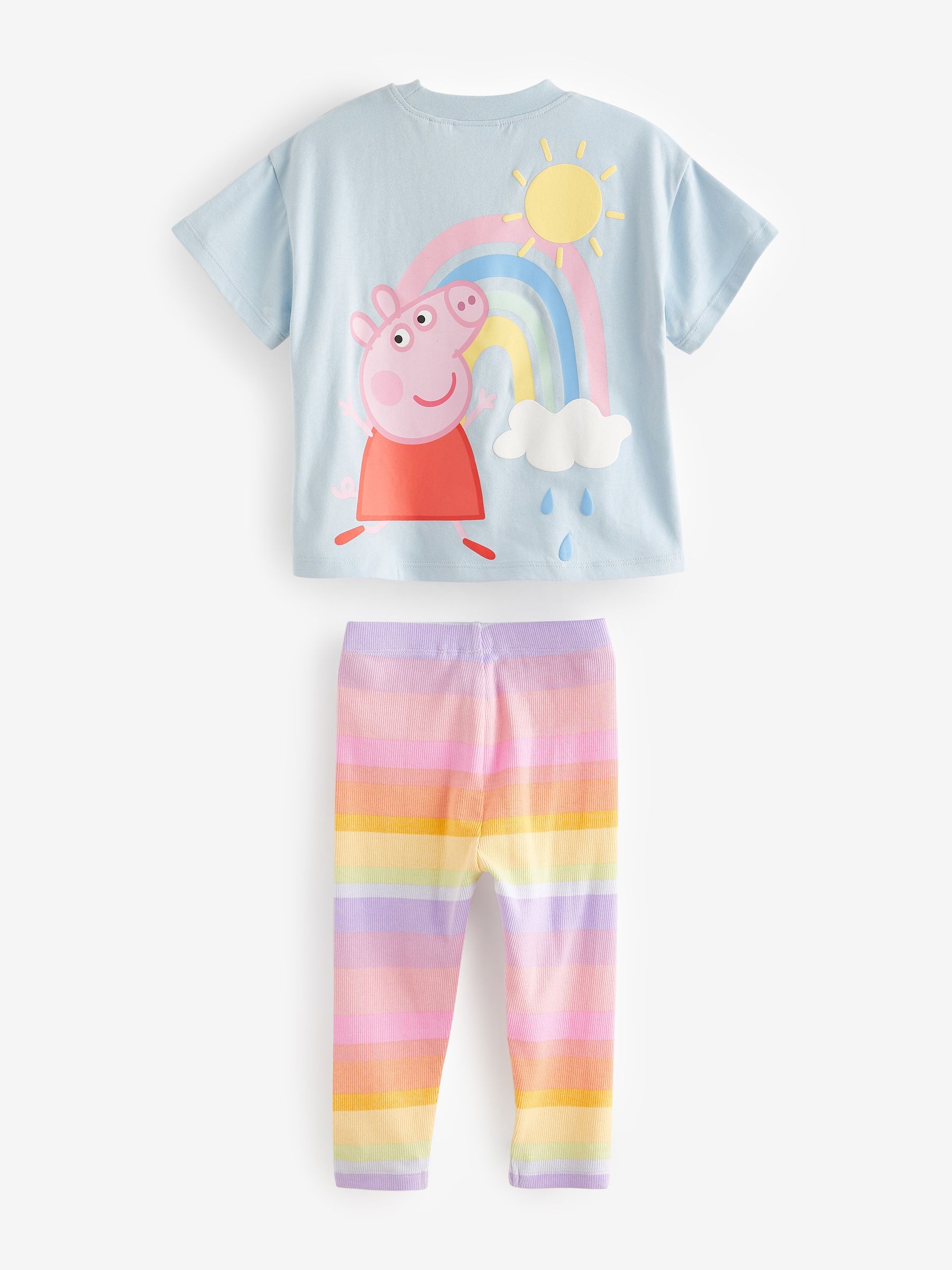 Buy Blue Peppa Pig 100 Cotton T Shirt And Leggings Set 3mths 7yrs from Next USA